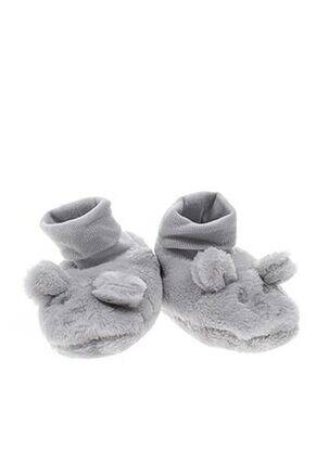 Chaussons/pantoufles semelle extérieure textile gris ABSORBA garçon
