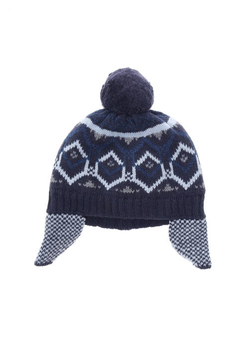 Bonnet imprimé fantaisie bleu ABSORBA garcon