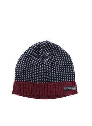 Bonnet maille fine bleu JEAN BOURGET garçon