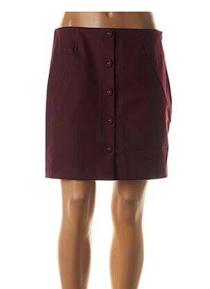 Jupe courte poches rouge SUNCOO femme