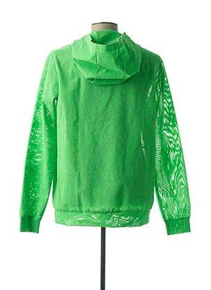 Sweat-shirt à capuche finition bords-côtes manches longues vert ANTIDOTE STUDIO homme