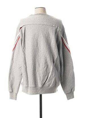 Sweat-shirt broderie manches longues gris FACETASM homme