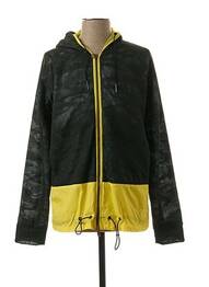Coupe-vent poches a capuche vert GEYM homme