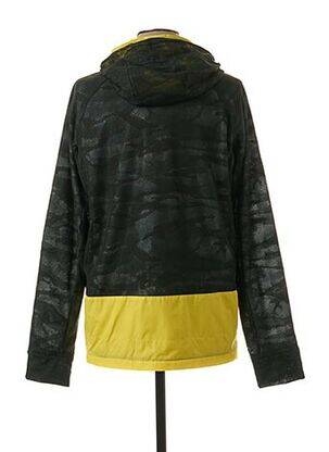 Coupe-vent poches a capuche vert GEYM homme