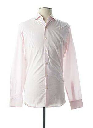 Chemise manches longues rose FIGARET pour homme