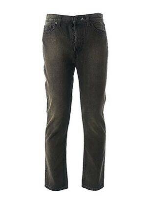 Jeans coupe droite sélection denim taille haute noir SEASON 6 homme