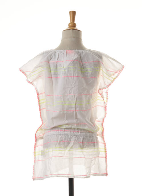 Robe mi-longue blanc SUNUVA pour fille