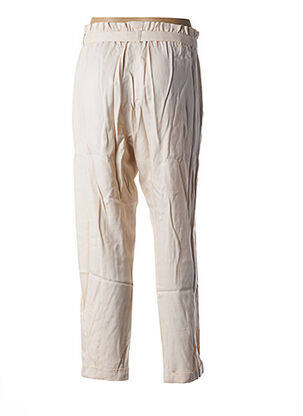 Pantalon taille élastique rose LEONIE femme
