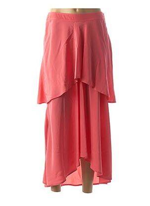Jupe longue coupe asymétrique rose SIES MARJAN femme