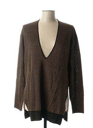 Tunique manches longues col v marron BY MALENE BIRGER femme