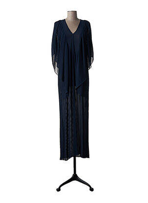 Robe mi-longue coupe fluide manches courtes bleu BY MALENE BIRGER femme