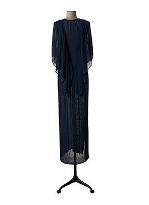 Robe mi-longue coupe fluide manches courtes bleu BY MALENE BIRGER femme