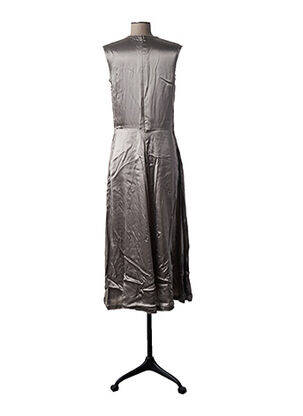 Robe mi-longue manches courtes manches courtes gris NINA RICCI femme