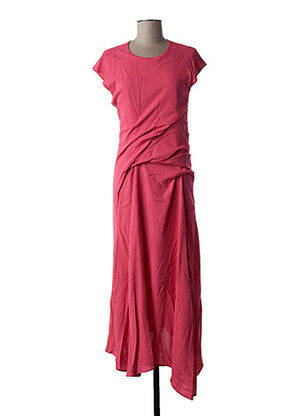 Robe mi-longue manches courtes manches courtes rose SIES MARJAN femme