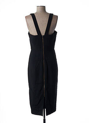 Robe mi-longue doublure fines bretelles bleu ROLAND MOURET femme