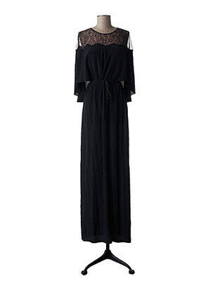 Robe longue noir PAULE KA pour femme