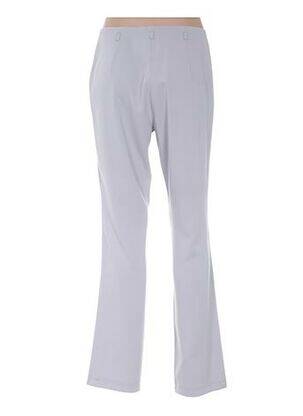 Pantalon coupe droite taille haute gris LUCIA femme