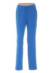 Pantalon droit bleu LUCIA pour femme seconde vue