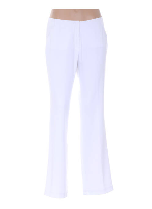 Pantalon droit blanc LUCIA pour femme