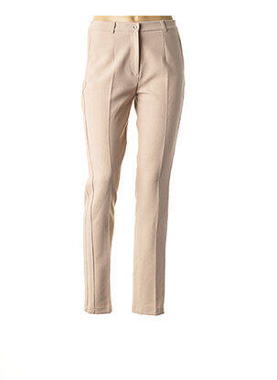Pantalon slim beige MULTIPLES pour femme