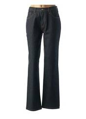 Jeans coupe droite bleu DESGASTE pour femme seconde vue