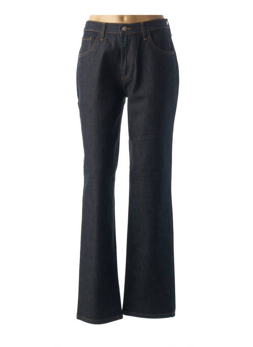 Jeans coupe droite bleu DESGASTE pour femme