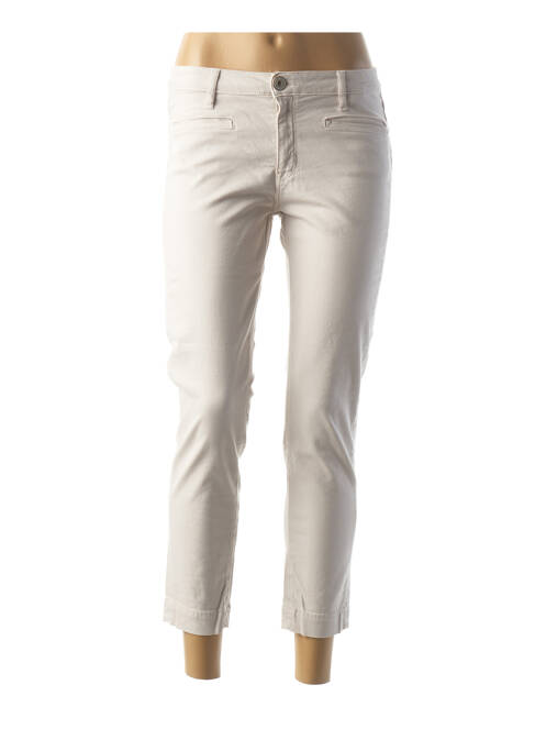 Pantalon 7/8 beige DENIM STUDIO pour femme