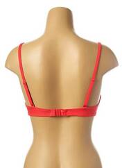 Haut de maillot de bain rouge CHERRY BEACH pour femme seconde vue