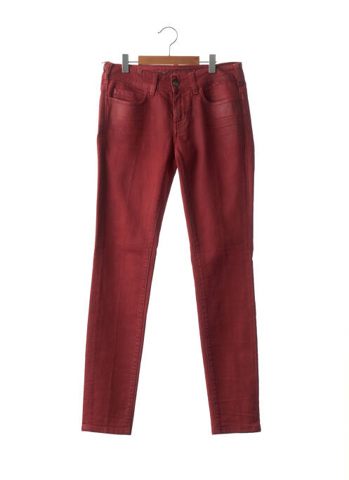 Jeans coupe slim rouge NOTIFY pour femme