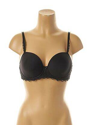 Soutien-gorge effet matière satinée haut soutien-gorge moulé noir FANTASIE femme