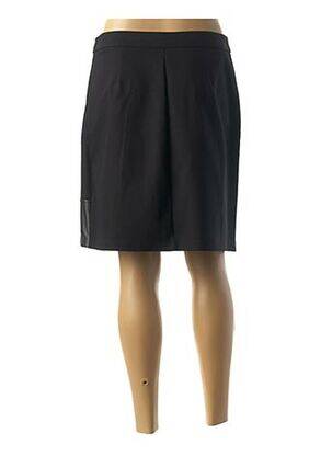 Jupe courte coupe droite noir PAUL BRIAL femme