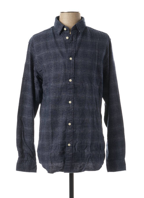 Chemise manches longues bleu SELECTED pour homme