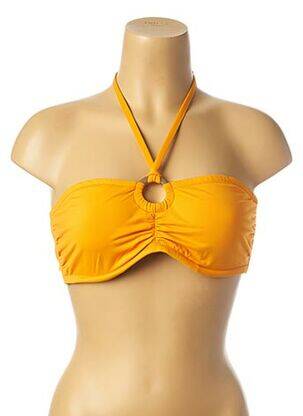 Haut de maillot de bain fermeture liens à nouer orange PRINCESSE TAM-TAM femme