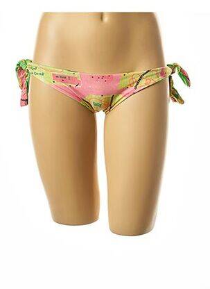 Bas de maillot de bain imprimé fantaisie bikini rose I LOVE MY BIKINI femme