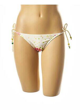 Bas de maillot de bain imprimé fantaisie bikini beige I LOVE MY BIKINI femme
