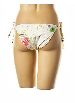 Bas de maillot de bain imprimé fantaisie bikini beige I LOVE MY BIKINI femme
