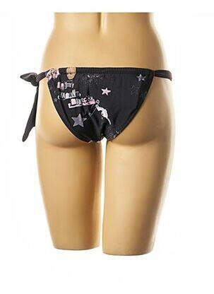 Bas de maillot de bain imprimé fantaisie bikini noir I LOVE MY BIKINI femme