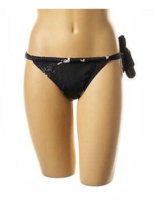 Bas de maillot de bain imprimé fantaisie bikini noir I LOVE MY BIKINI femme