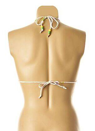 Haut de maillot de bain stretch haut triangles blanc I LOVE MY BIKINI femme