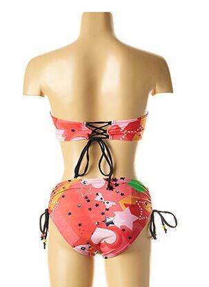 Maillot de bain 2 pièces stretch rouge I LOVE MY BIKINI femme