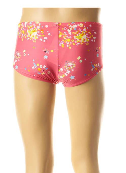 Short de bain imprimé fantaisie rose I LOVE MY BIKINI homme