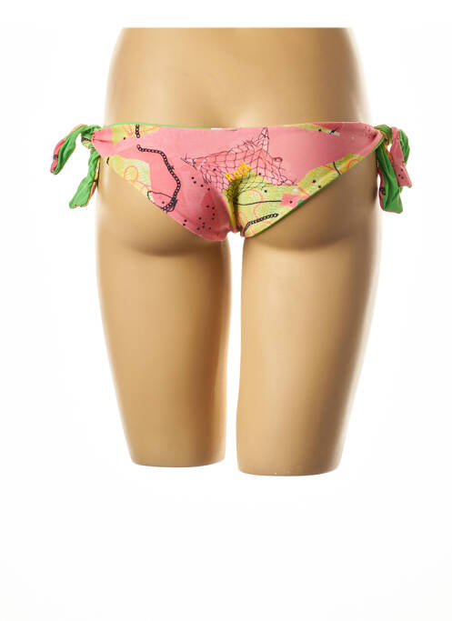 Bas de maillot de bain rose I LOVE MY BIKINI pour femme