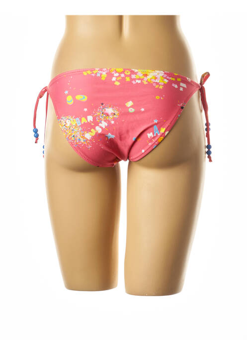 Bas de maillot de bain rose I LOVE MY BIKINI pour femme