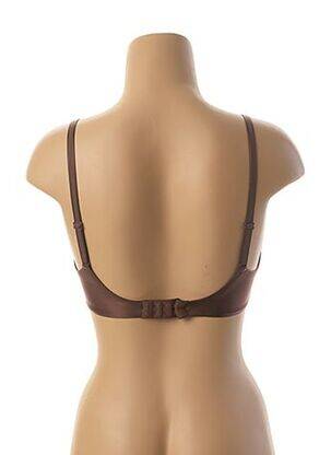 Soutien-gorge effet matière satinée haut soutien-gorge moulé marron DARJEELING femme