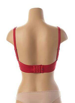 Soutien-gorge effet matière satinée haut bandeau rouge SIMONE PERELE femme