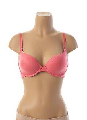 Soutien-gorge effet matière satinée haut soutien-gorge moulé rose SIMONE PERELE femme
