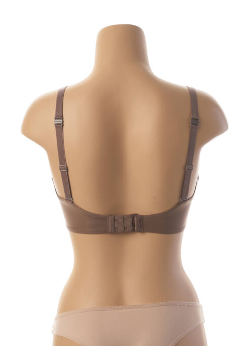 Soutien-gorge effet matière satinée haut soutien-gorge moulé marron SIMONE PERELE femme