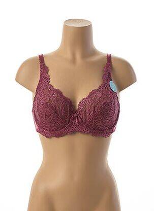 Soutien-gorge tissage dentelle rose DAMART femme