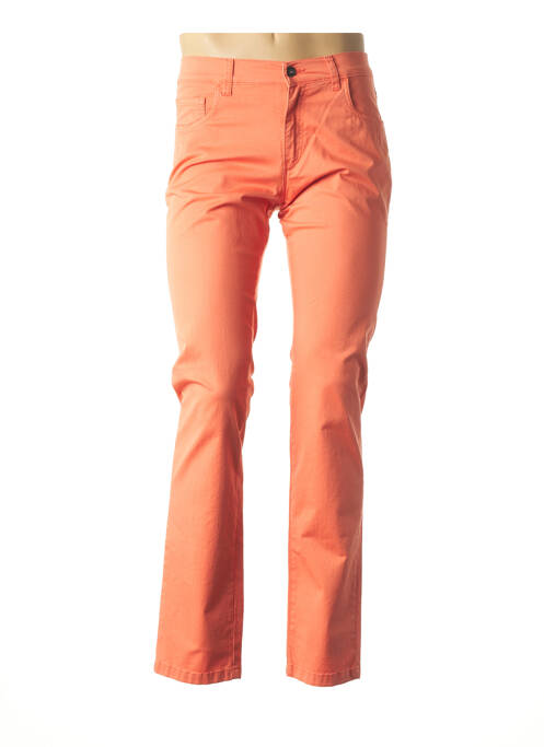 Pantalon droit orange LCDN pour homme