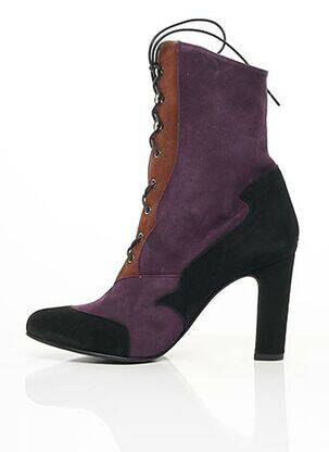 Bottines/boots nubuck violet ANNA VOLODIA fille